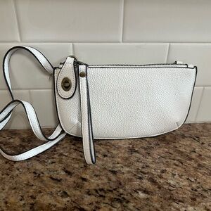 Joy leather wristlet/crossbody